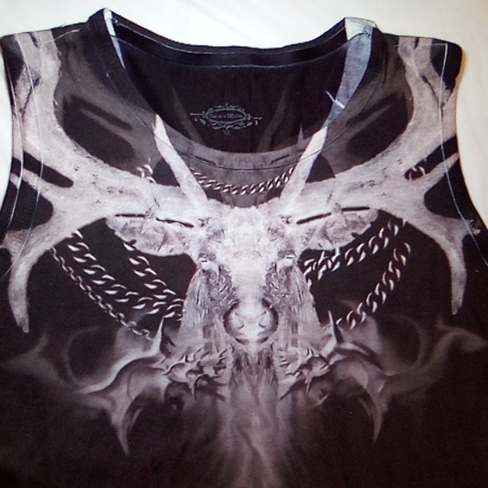 One in a Million, Size XL, Black/White Printed Tank Top